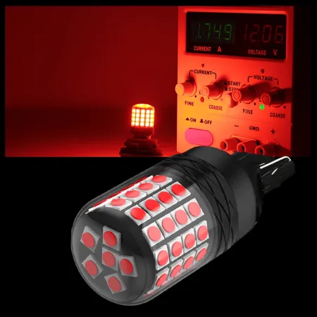 ŻARÓWKA LED W21W T20 XSTORM CZERWONA STOPU CANBUS POZYCJA