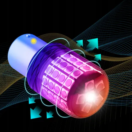 ŻARÓWKA P21/5W LED CZERWONA DWUWŁÓKNOWA XSTORM CAN