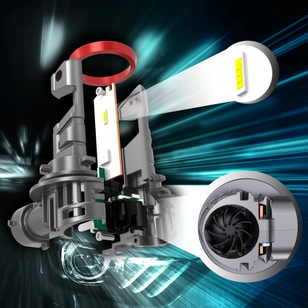 Żarówki LED H11 Qerk E4E LEDr 5500K 2700lm ECE R37 Homologacja Drogowa 2 szt.