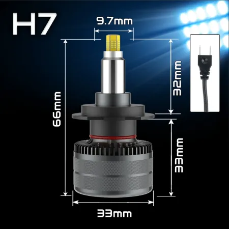 ŻARÓWKI LED H7 XSTORM 150W 360° 24000LM MOC DO SOCZEWKI NA DŁUGIE RETROFIT