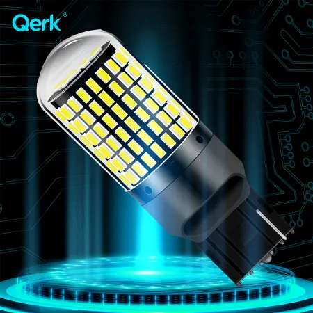 Żarówki LED W21W Qerk B144. CANBUS 144 LED mocne do świateł cofania – komplet 2 szt.