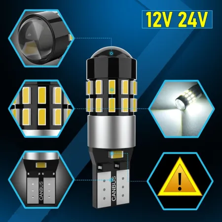 ŻARÓWKI LED W5W T10 POSTOJÓWKI CANBUS PRO 12V 24V