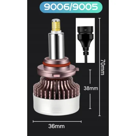 Żarówki LED HB3 HB4 9005 9006 Xstorm R9 160W 360° 25000LM MOCNE CAN - kpl.