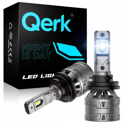 Żarówki LED H9 QERK 120W 6000K CANBUS RETROFIT E4 super jasne odcięcie