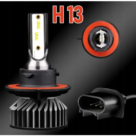 Test żarówki LED H13 Xstorm F2 MINI – granica światłocienia na ekranie