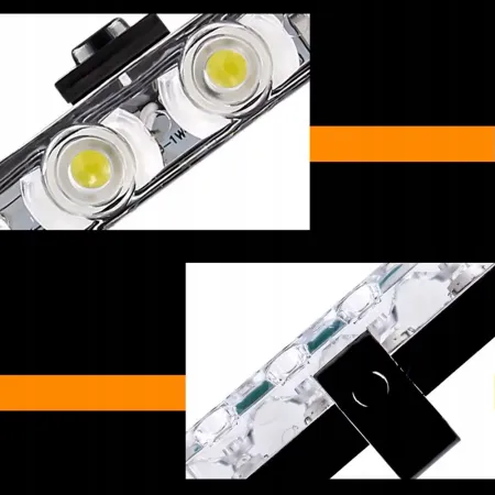 Lampa ostrzegawcza LED niebiesko-czerwona 4x – błyskowa, pilot, 4x SMD, do zderzaka