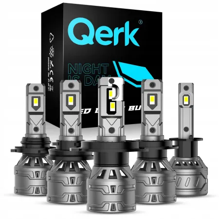 Żarówki LED H9 QERK 120W 6000K CANBUS RETROFIT E4 super jasne odcięcie