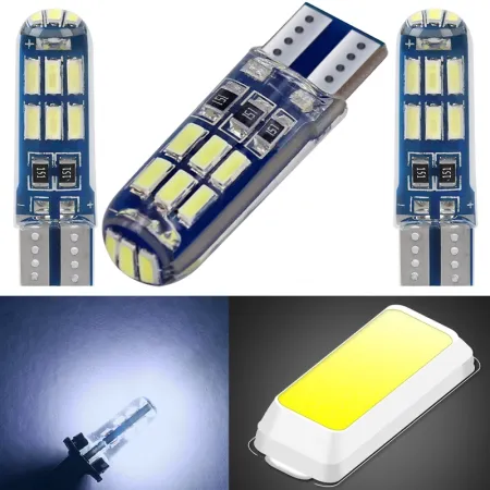 ŻARÓWKA LED W5W T10 POSTOJÓWKA 8000K BLUE WHITE
