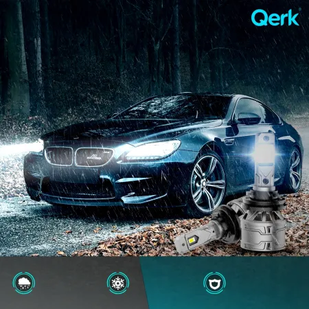 Żarówki LED H9 QERK 120W 6000K CANBUS RETROFIT E4 super jasne odcięcie