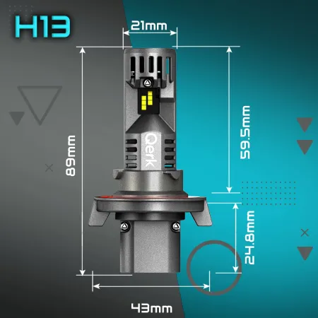 ŻARÓWKI LED H13 QERK 1 DO 1 WIĘCEJ ŚWIATŁA CAN RETROFIT IDEALNIE DOPASOWANE