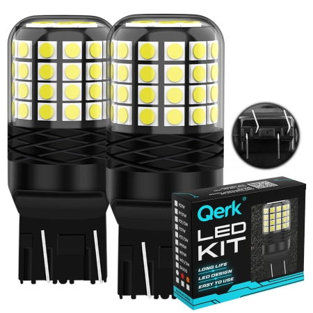 Żarówki LED W21/5W T20 Qerk A2200 CANBUS 6000K DRL Światła Dzienne/Wsteczne 2 szt.