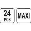 YATO ZESTAW BEZPIECZNIKÓW MAXI, 24 elementy