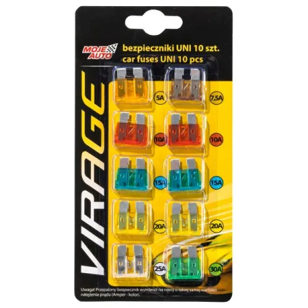 VIRAGE BEZPIECZNIKI PŁYTKOWE ZESTAW 10 sztuk