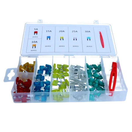 ROOKS ZESTAW BEZPIECZNIKÓW MINI, 121 SZT: 5A, 10A, 15A, 20A, 25A, 30A