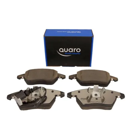QUARO Klocki hamulcowe VW PRZÓD Klocek ZEW 156mm z czujnikiem SILVER CERAMIC