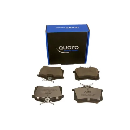 Klocki hamulcowe QUARO na tył VW Golf, Bora, Passat, Audi A3, A4, A6, Skoda Octavia (1992–2012) – GR 17,2 mm Silver Ceramic