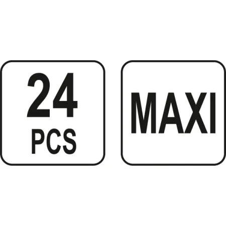 YATO ZESTAW BEZPIECZNIKÓW MAXI, 24 elementy